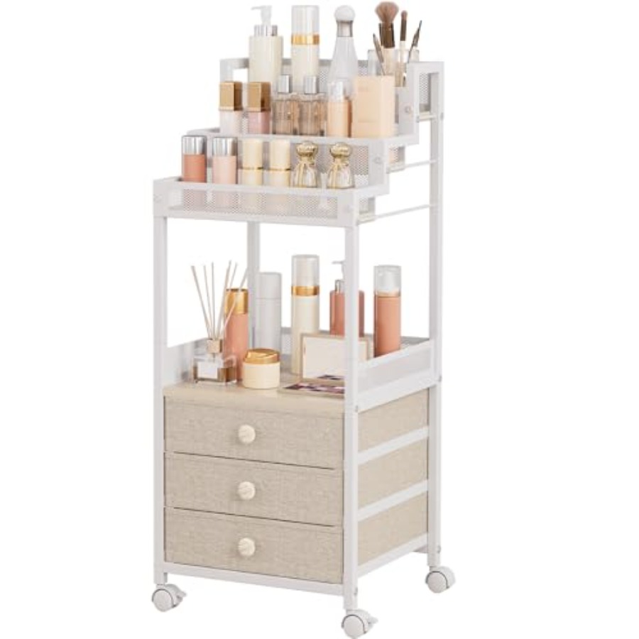 Skincare You - Makeup Organizer Storage Cart with Drawers