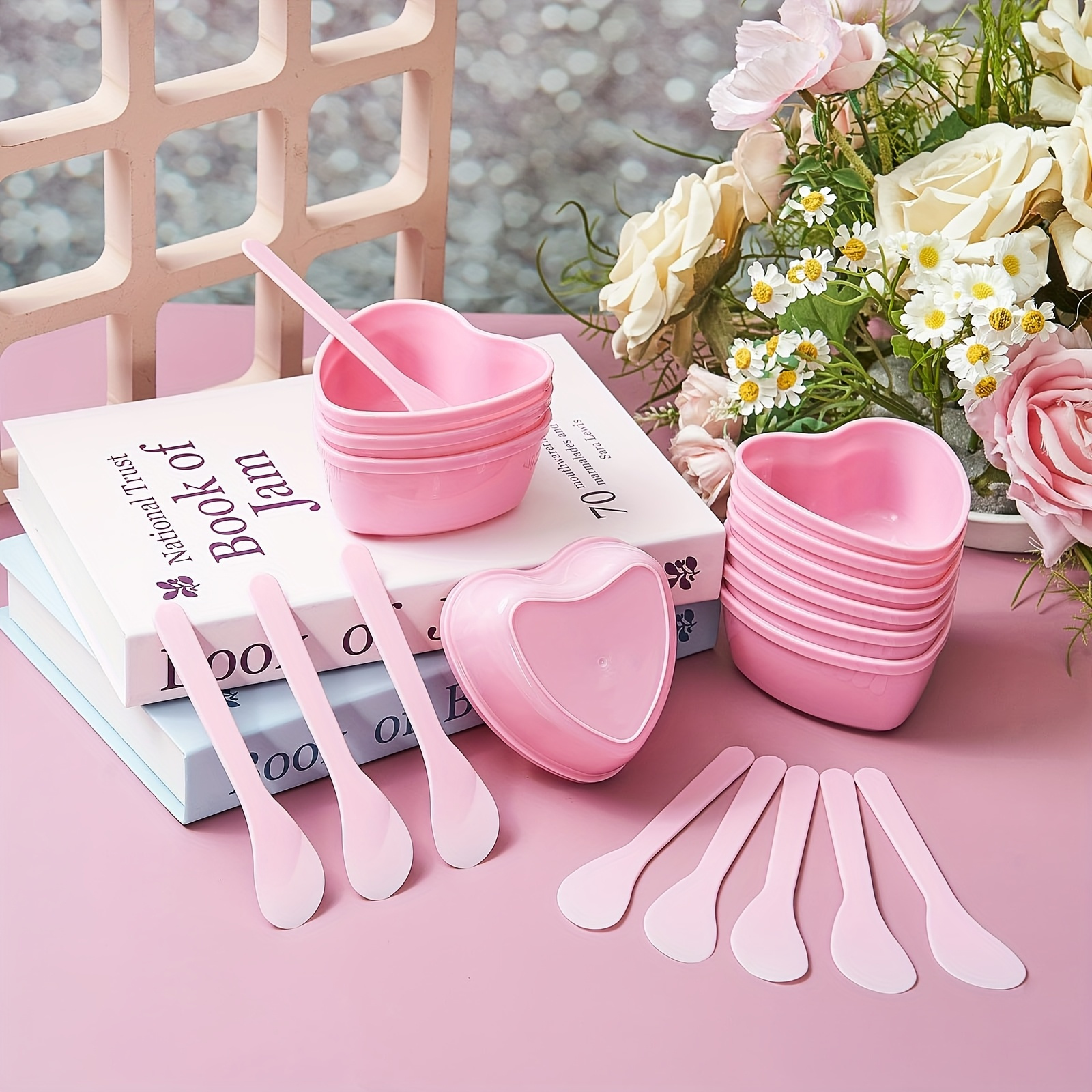 6-piece Pink Heart Shaped Faci - Skincare Viral Tiktok 리뷰 및 가격