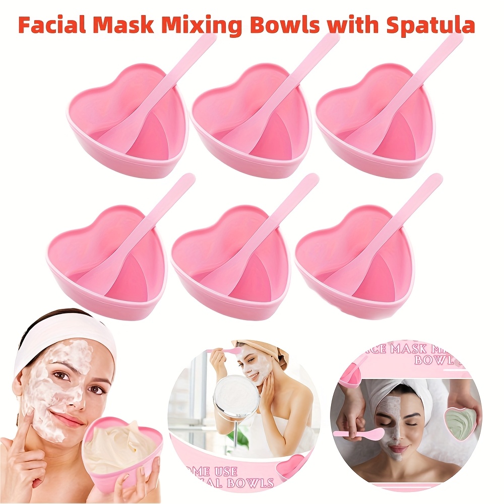 6-piece Pink Heart Shaped Faci - Skincare Viral Tiktok 리뷰 및 가격
