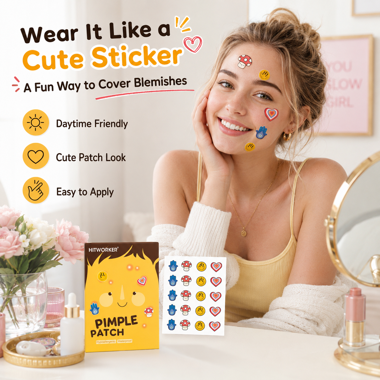100Pcs Cute 4 Shapes Acne Pimp - Skincare You 리뷰 및 가격