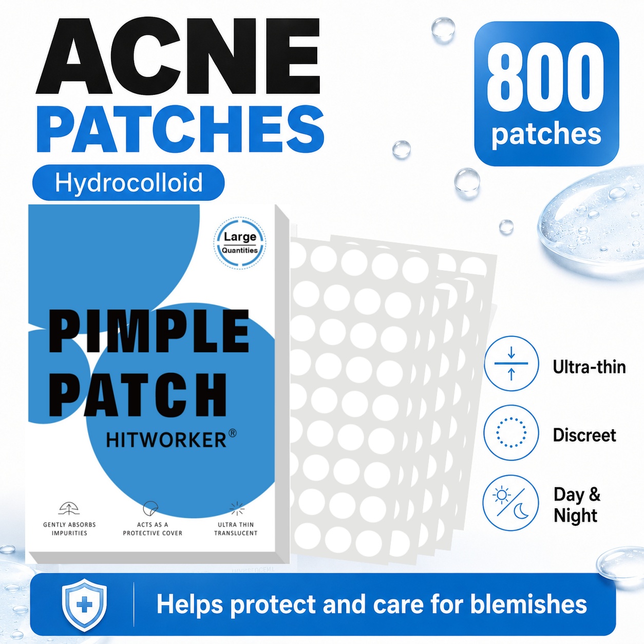 800Pcs Hydrocolloid Acne Pimpl - Skincare You 리뷰 및 가격